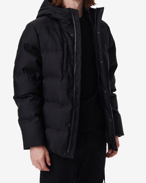 Doudoune Courte À Capuche Linsa - Black