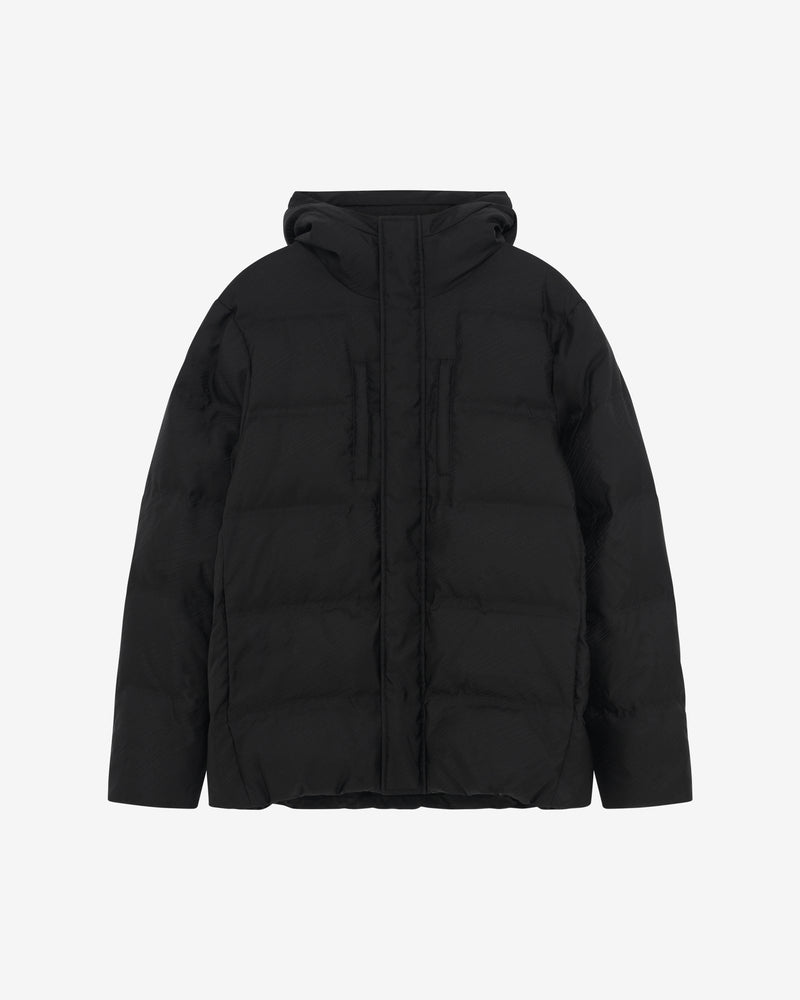 Doudoune Courte À Capuche Linsa - Black