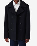 Caban Bleu Marine En Laine Tristan - Navy