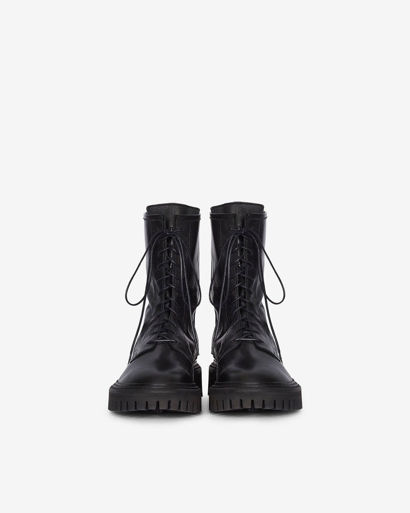 Rangers En Cuir À Lacets Kosmic - Black