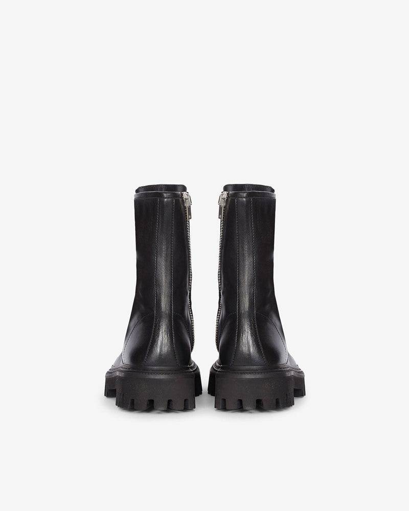 Rangers En Cuir À Lacets Kosmic - Black