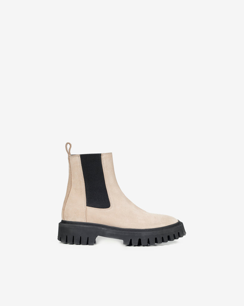 Boots En Cuir Kosmic Chelsea Suede - Beige