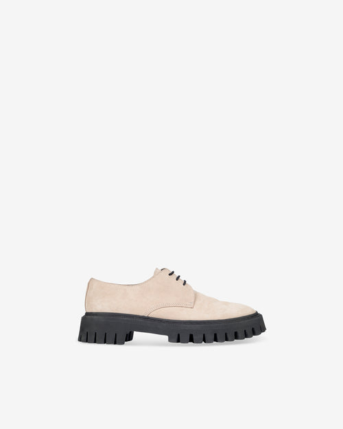 Zapatos con cordones Kosmic Low de ante - Beige