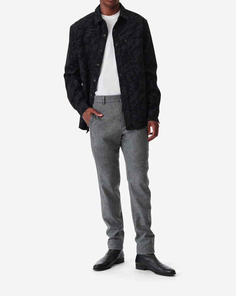 Chemise Ample À Motif Kopin - Black/Black Leopard