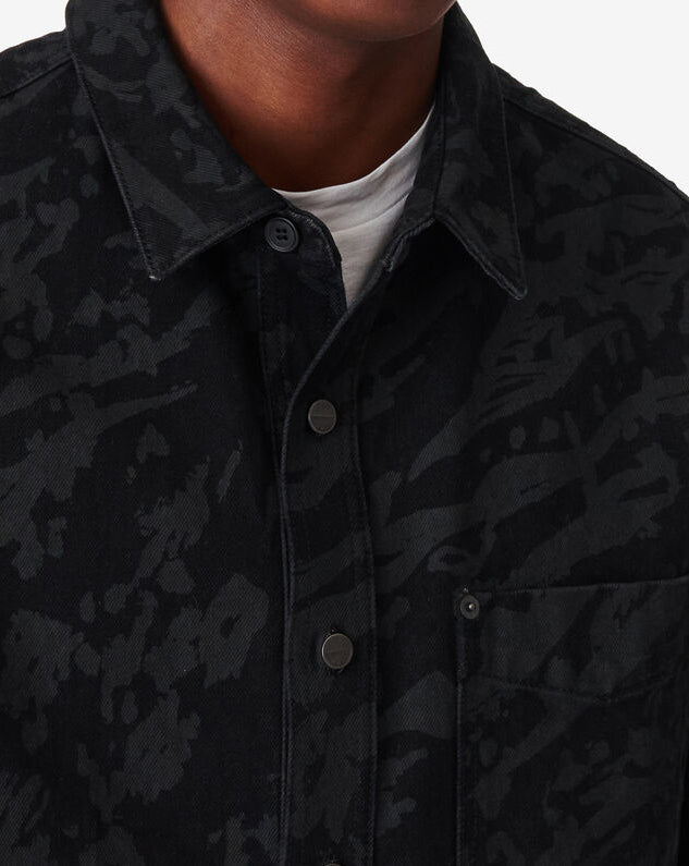 Chemise Ample À Motif Kopin - Black/Black Leopard