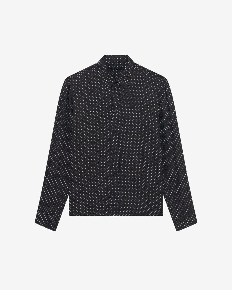 Chemise Fluide À Pois Lommi - Black/Offwhite Small Dots