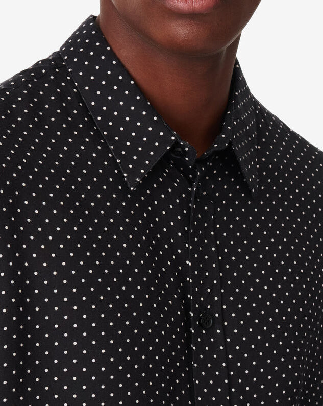 Chemise Fluide À Pois Lommi - Black/Offwhite Small Dots