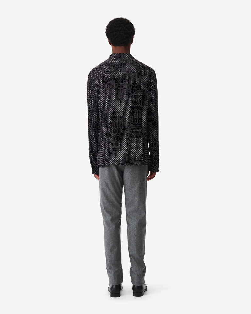 Chemise Fluide À Pois Lommi - Black/Offwhite Small Dots