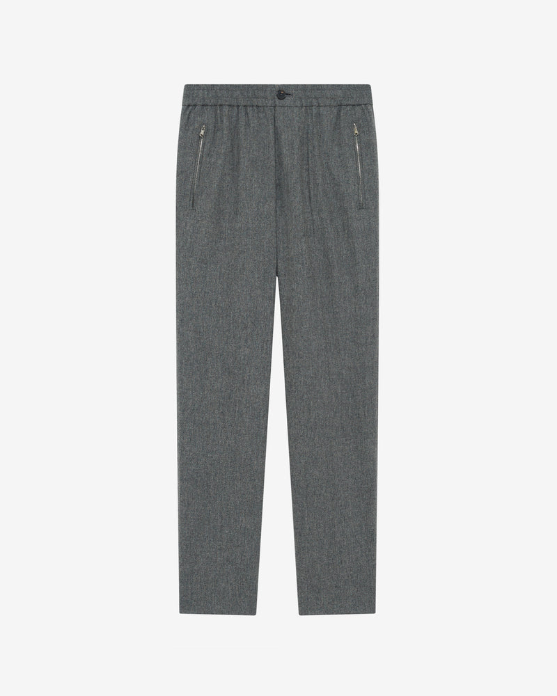 Pantalon En Laine Mélangée Lindojog - Grey