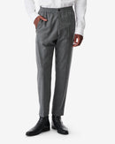 Pantalon En Laine Mélangée Lindojog - Grey