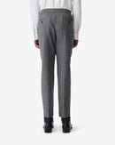 Pantalon En Laine Mélangée Lindojog - Grey