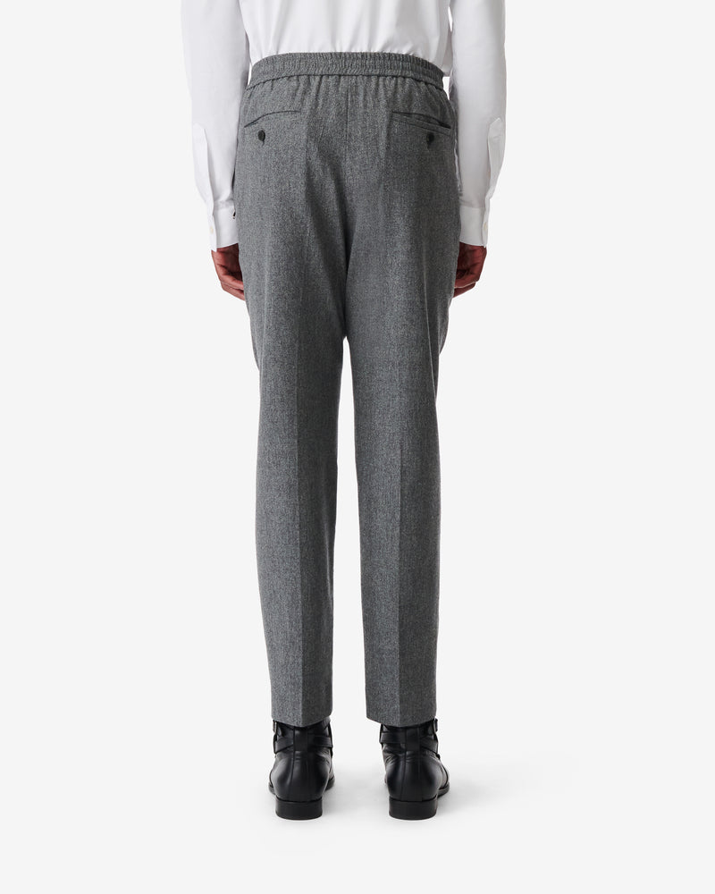 Pantalon En Laine Mélangée Lindojog - Grey