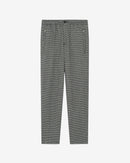 Pantalon En Laine Mélangée Robby - Black/Ecru