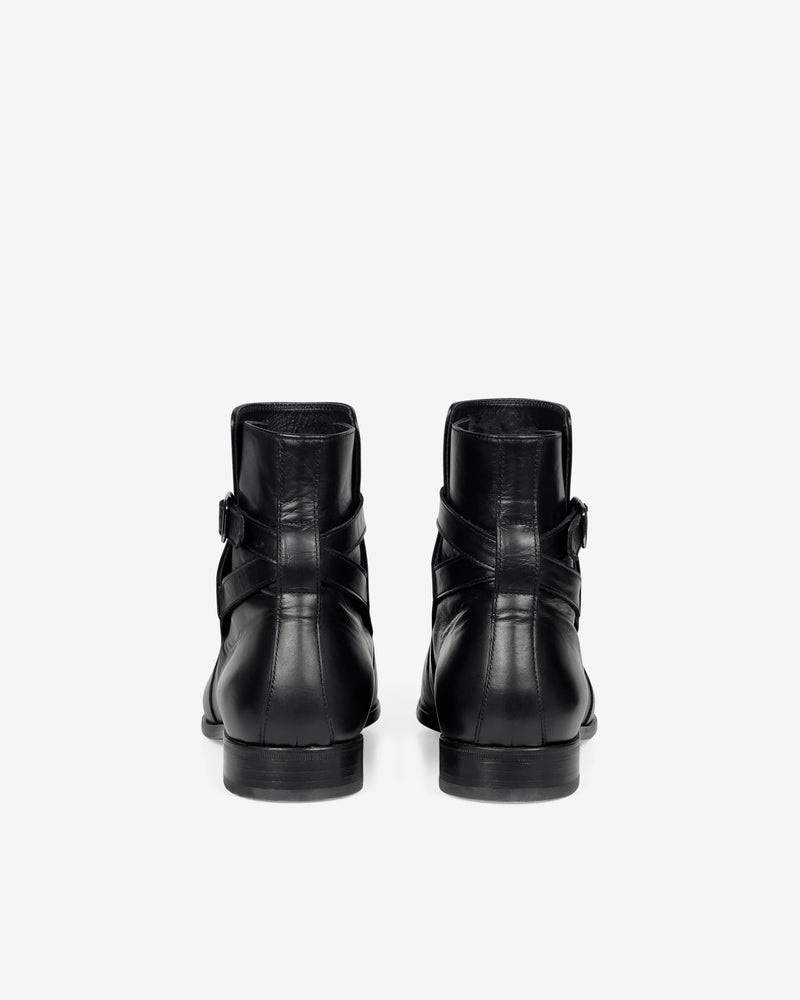 Boots Jodphur En Cuir Johd - Black