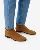 Botas Jodphur De Piel Ante Johd - Beige