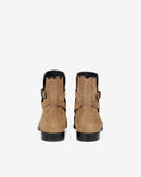 Botas Jodphur De Piel Ante Johd - Beige