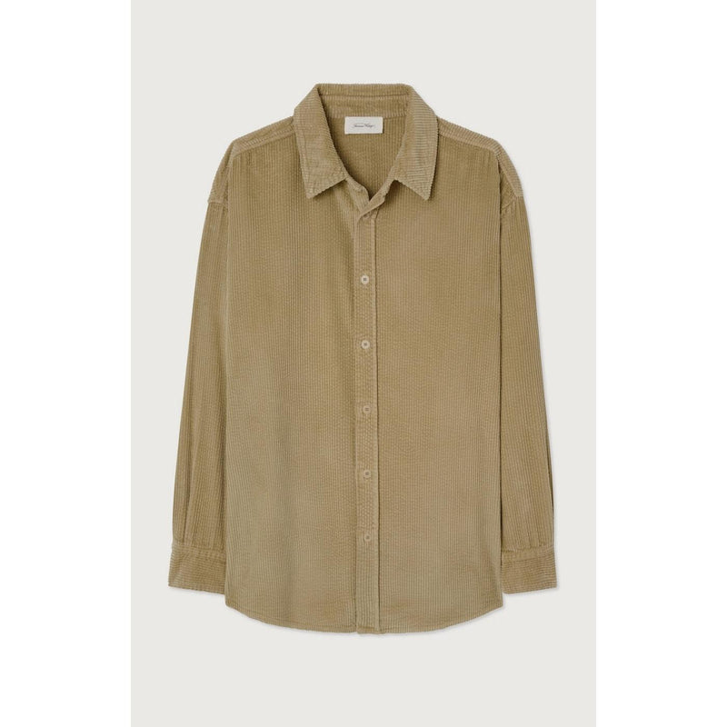 Camisa con cuello recto y botones - Vintage Oatmeal - Hombre