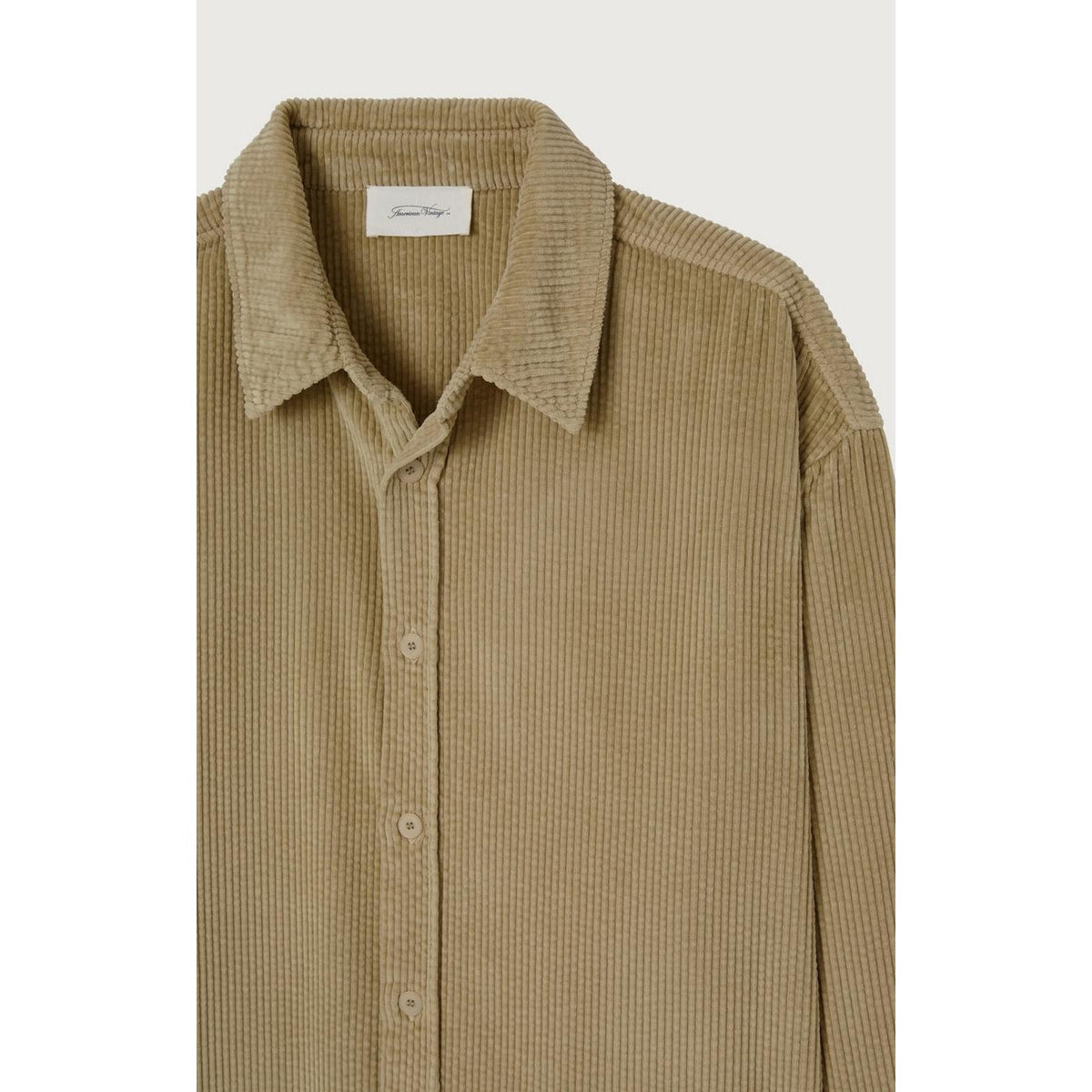 Straight Buttoned-Collar Shirt - Vintage Oat - Men