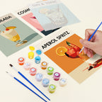 Mini Paint By Numbers 15X20Cm (6 Pieces) - Modern Bar Mixology Art Series 1