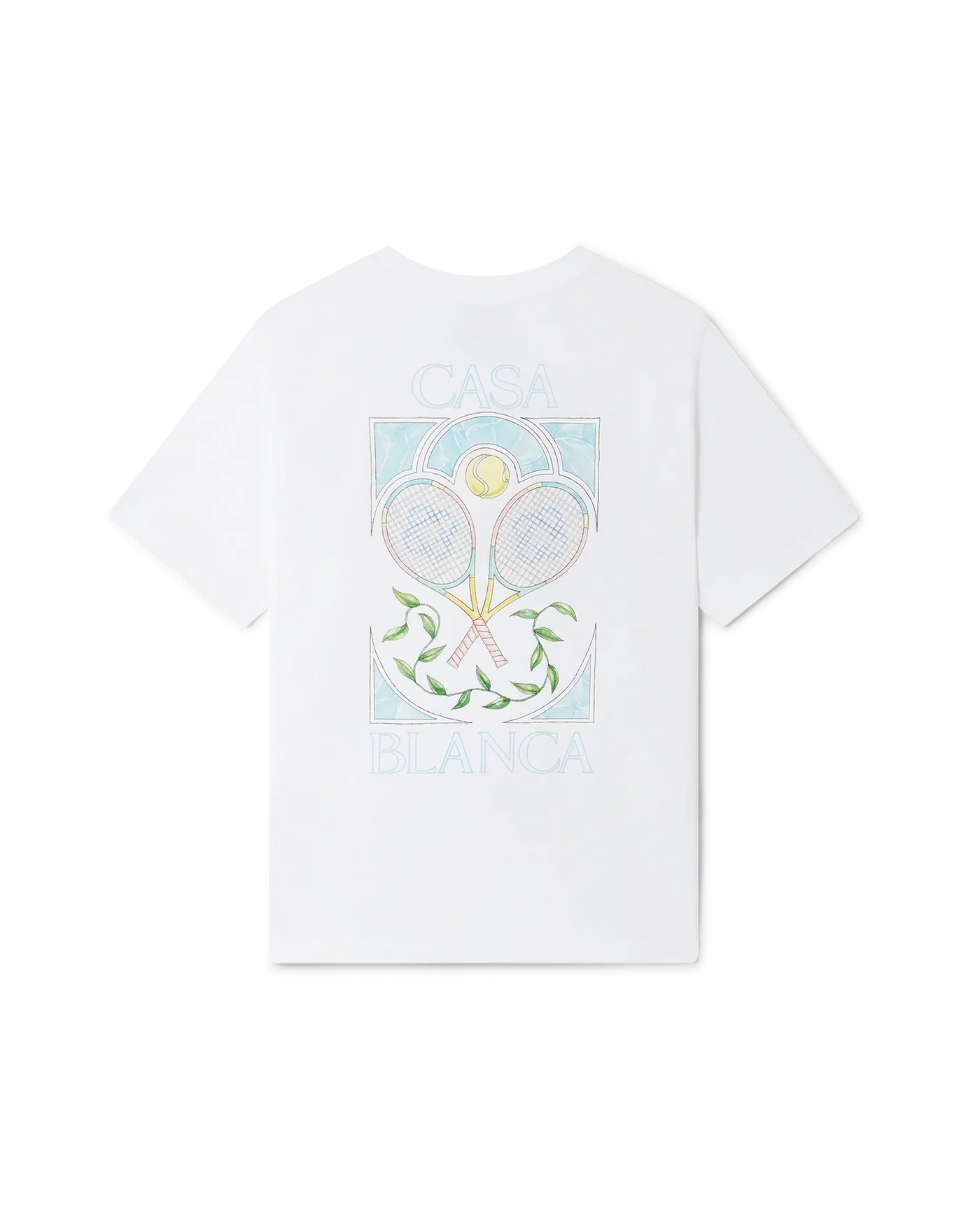 T-Shirt Tennis Pastelle - Blanc