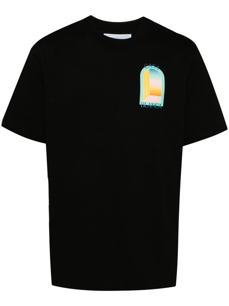 T-Shirt Casablanca L'Arc Colore - Noir