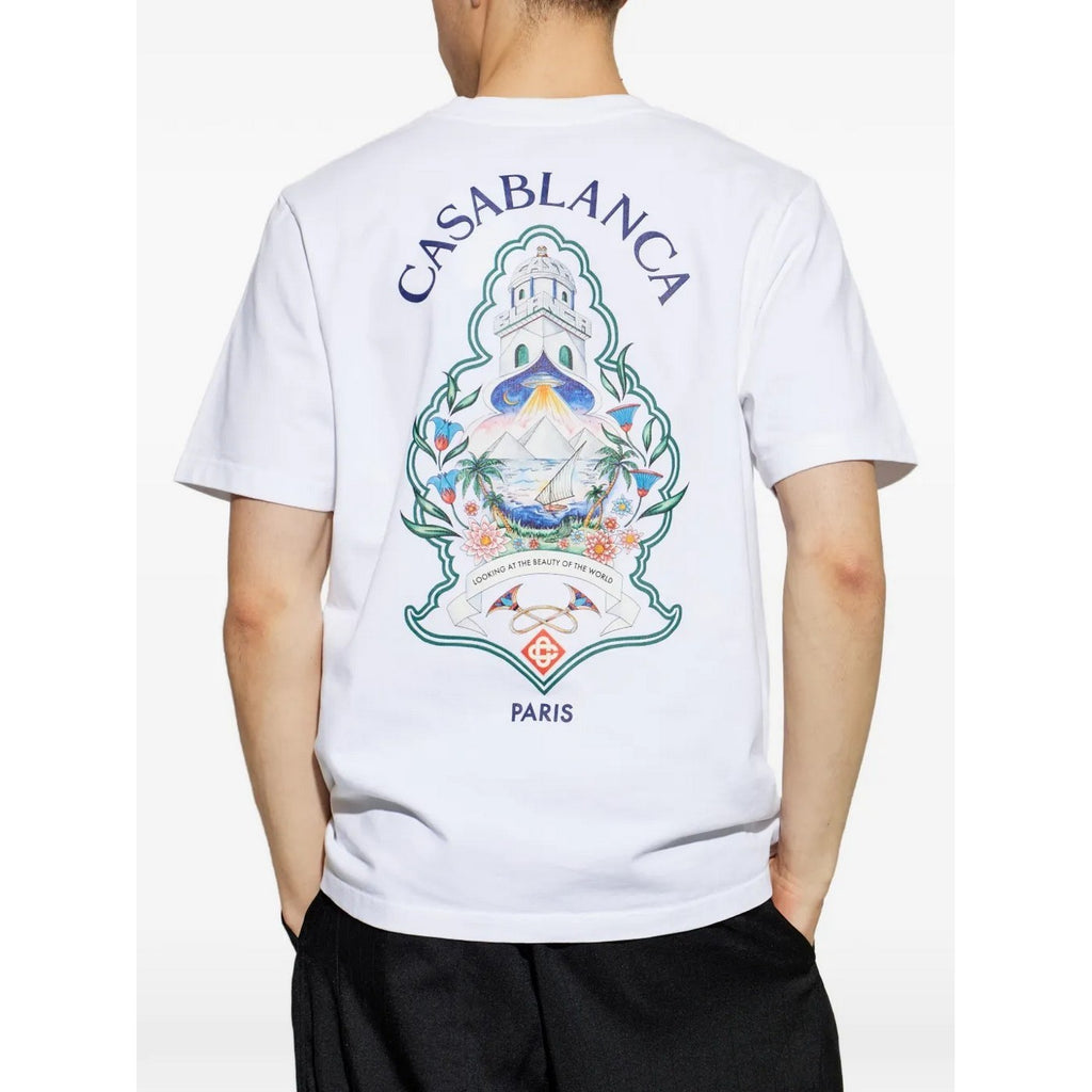 T‑Shirt Hotel Emblem - Blanc