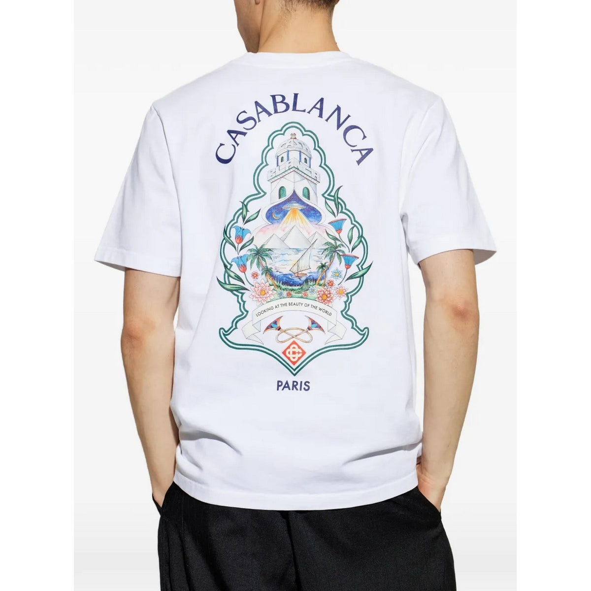 T‑Shirt Hotel Emblem - Blanc