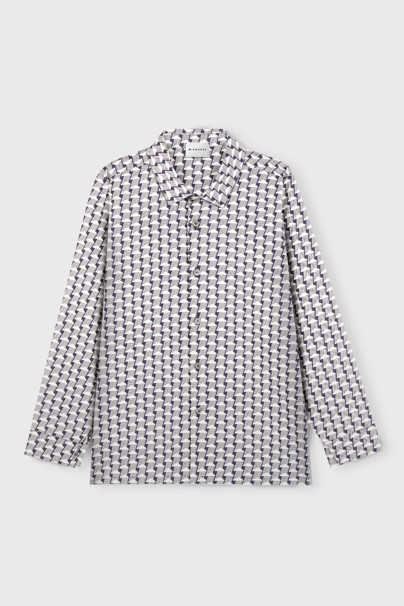 Chemise Imprimée Nuage - Bleu