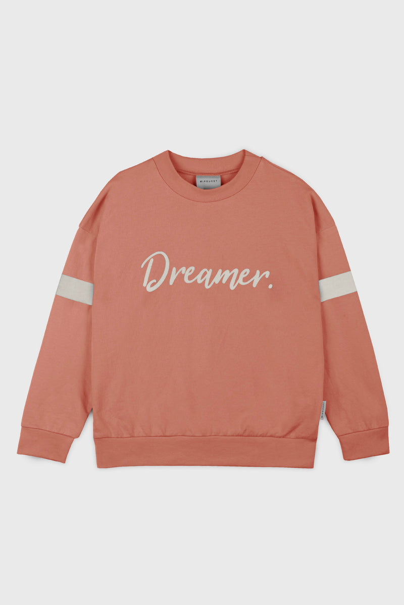 Sweatshirt Dreamer En Coton Bio - Old Punk Rose/Pierre