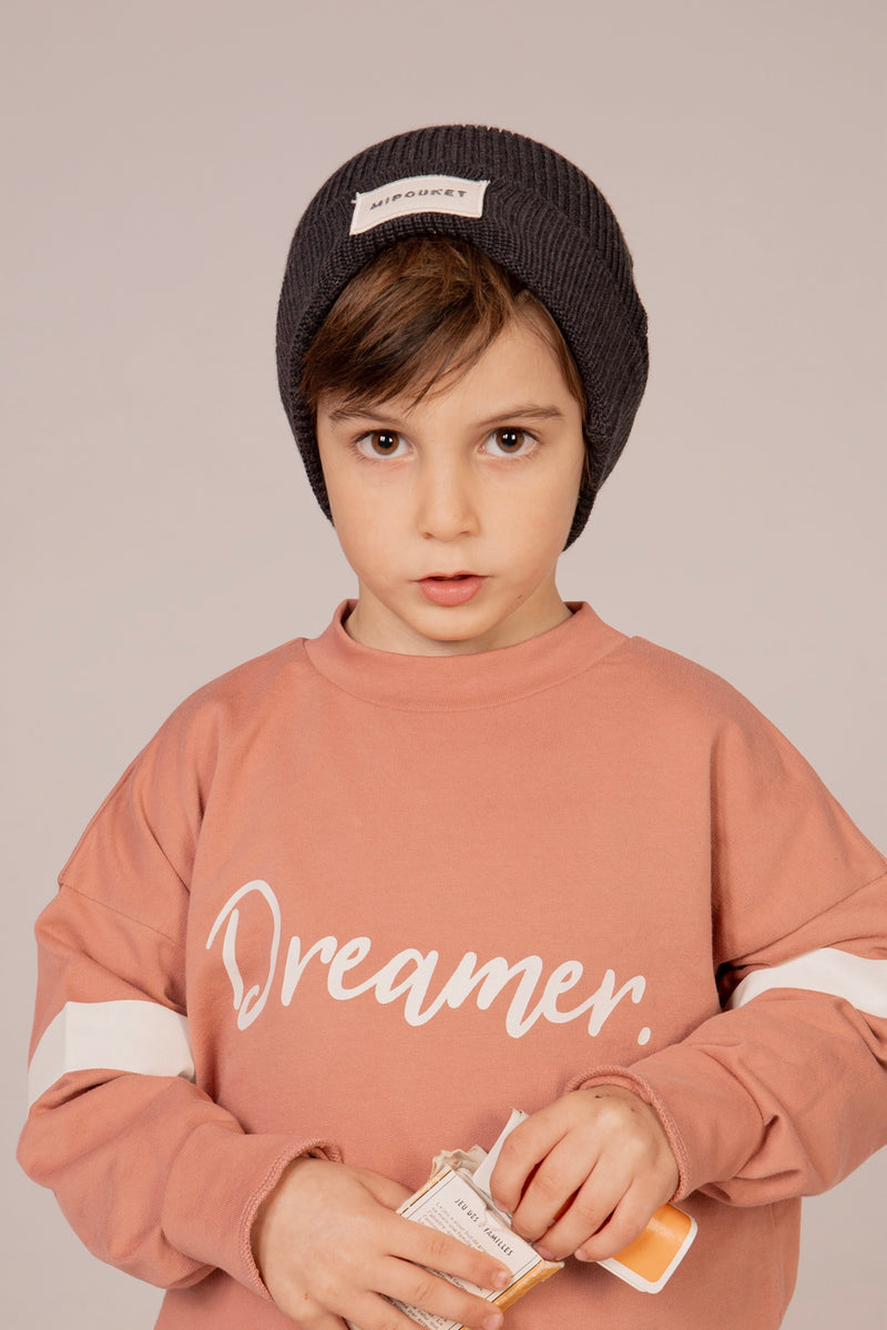 Sweatshirt Dreamer En Coton Bio - Old Punk Rose/Pierre