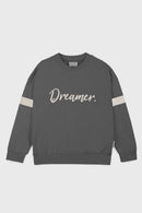 Sweatshirt Dreamer En Coton Bio - Gris Foncé/Pierre