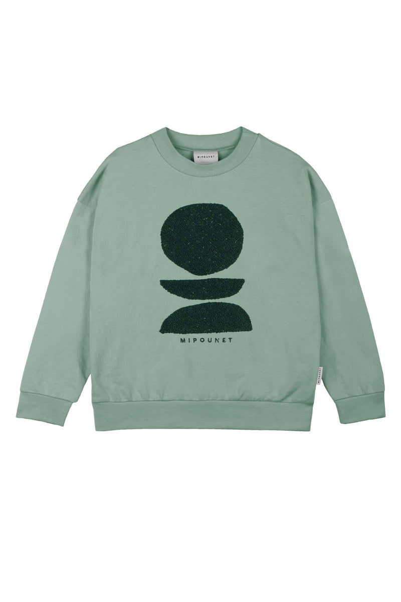 Sweatshirt Teddy En Coton Bio - Vert