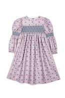 Robe Smockée Viyella Rose - Mauve