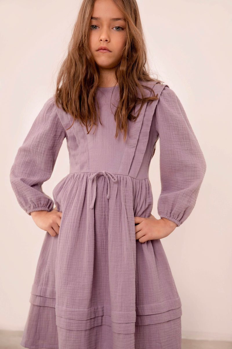 Robe En Mousseline - Mauve