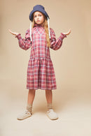 Robe Tartan Bella - Rose