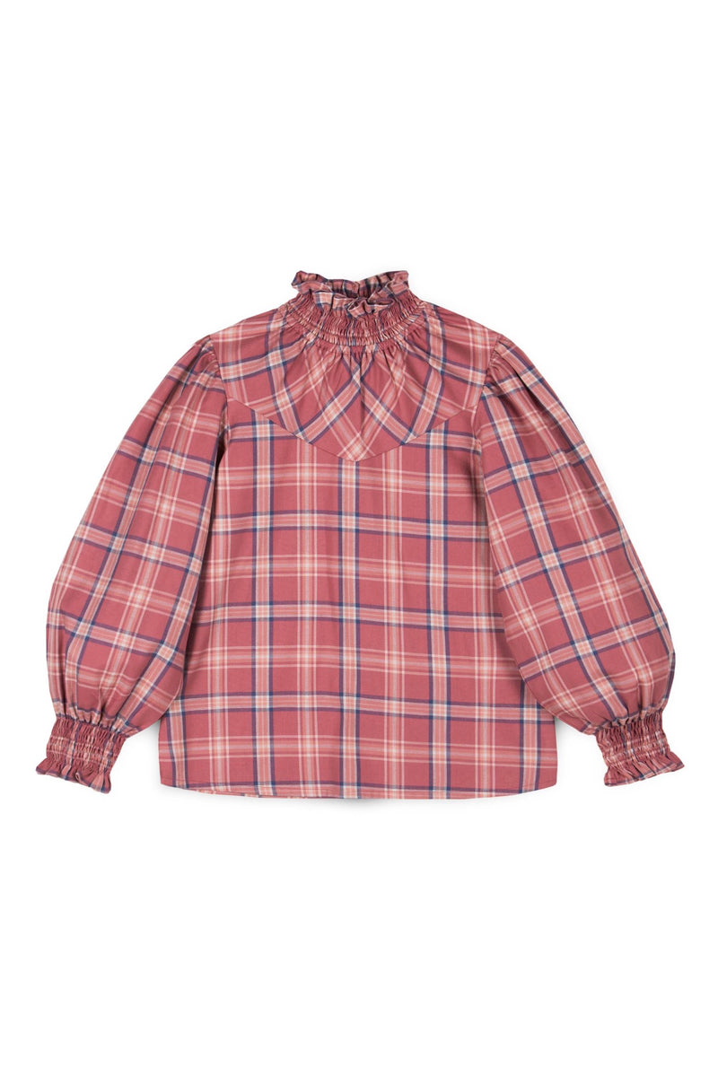 Blouse À Tartan Bella - Rose