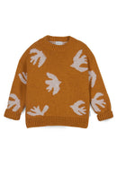 Pull En Maille Oversize Bird - Caramel