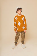 Pull En Maille Oversize Bird - Caramel