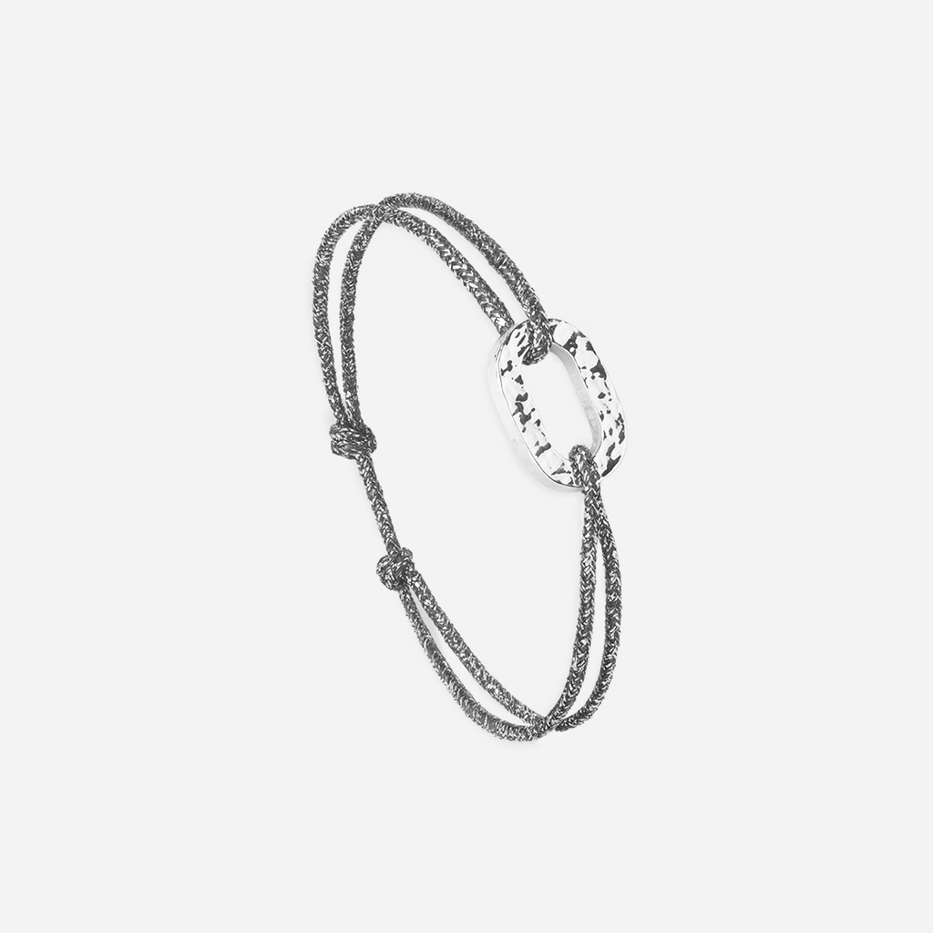 Gusset Bracelet - Glittery Anthracite