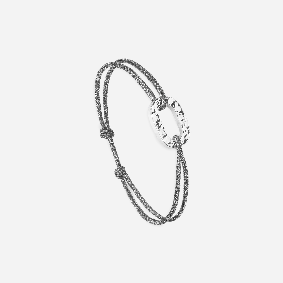Gusset Bracelet - Glittery Anthracite