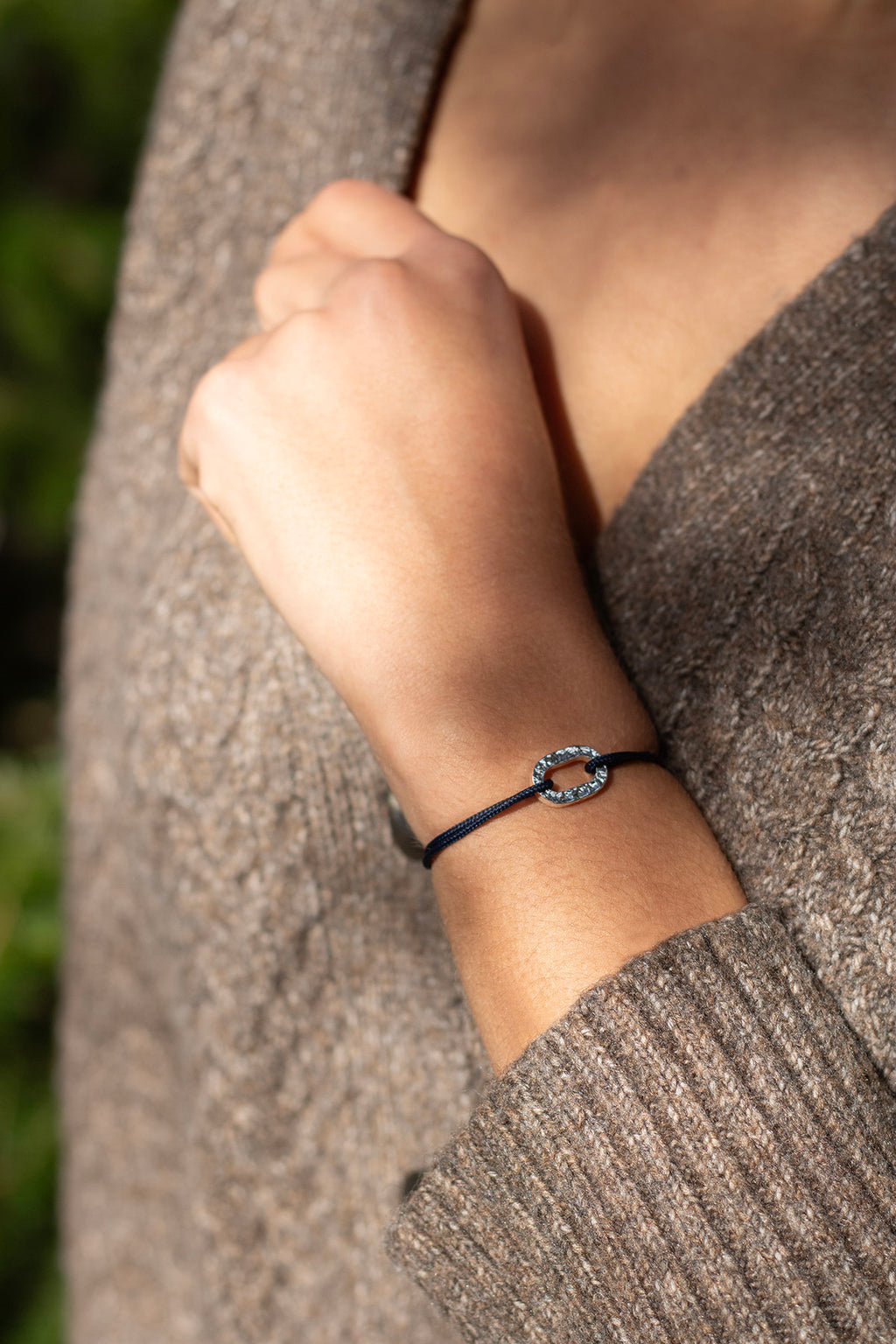 Gusset Bracelet - Glittery Anthracite