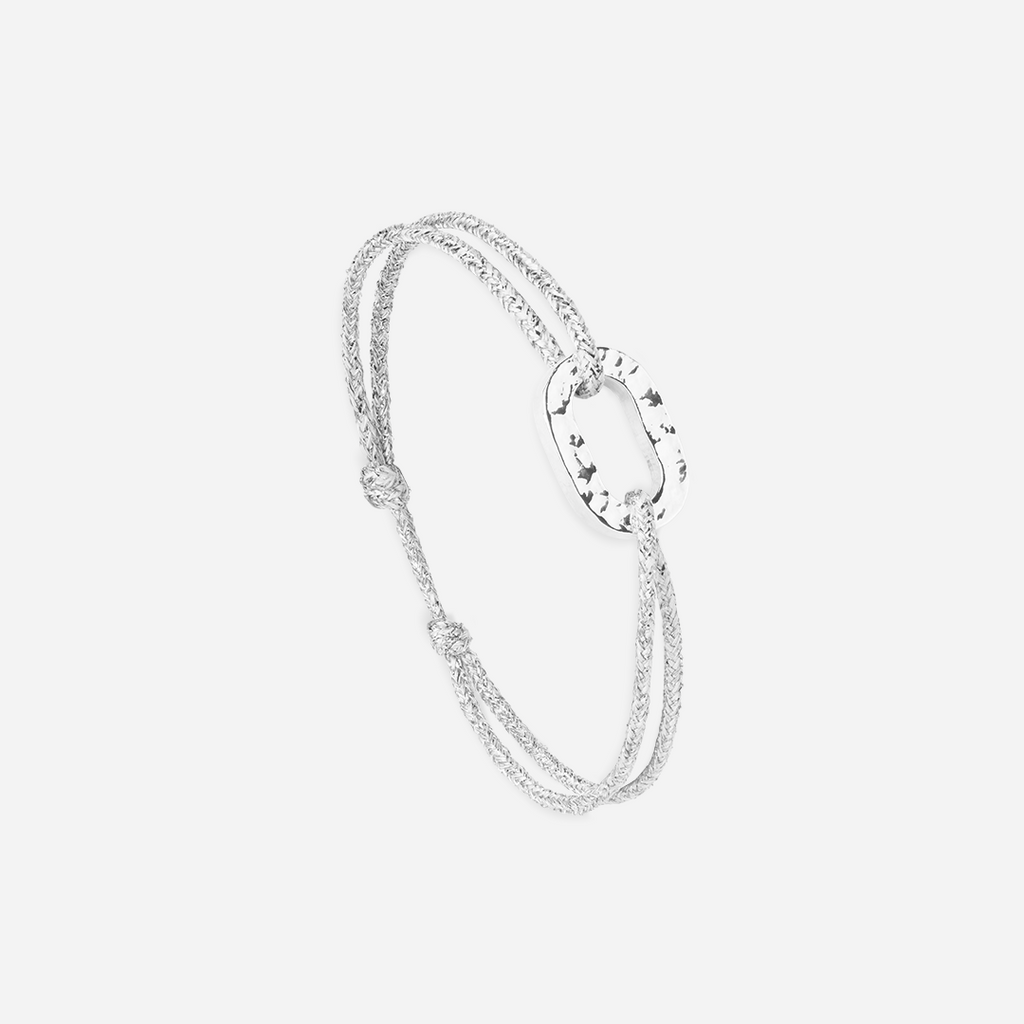 Lougre Bracelet - Glittery Silver