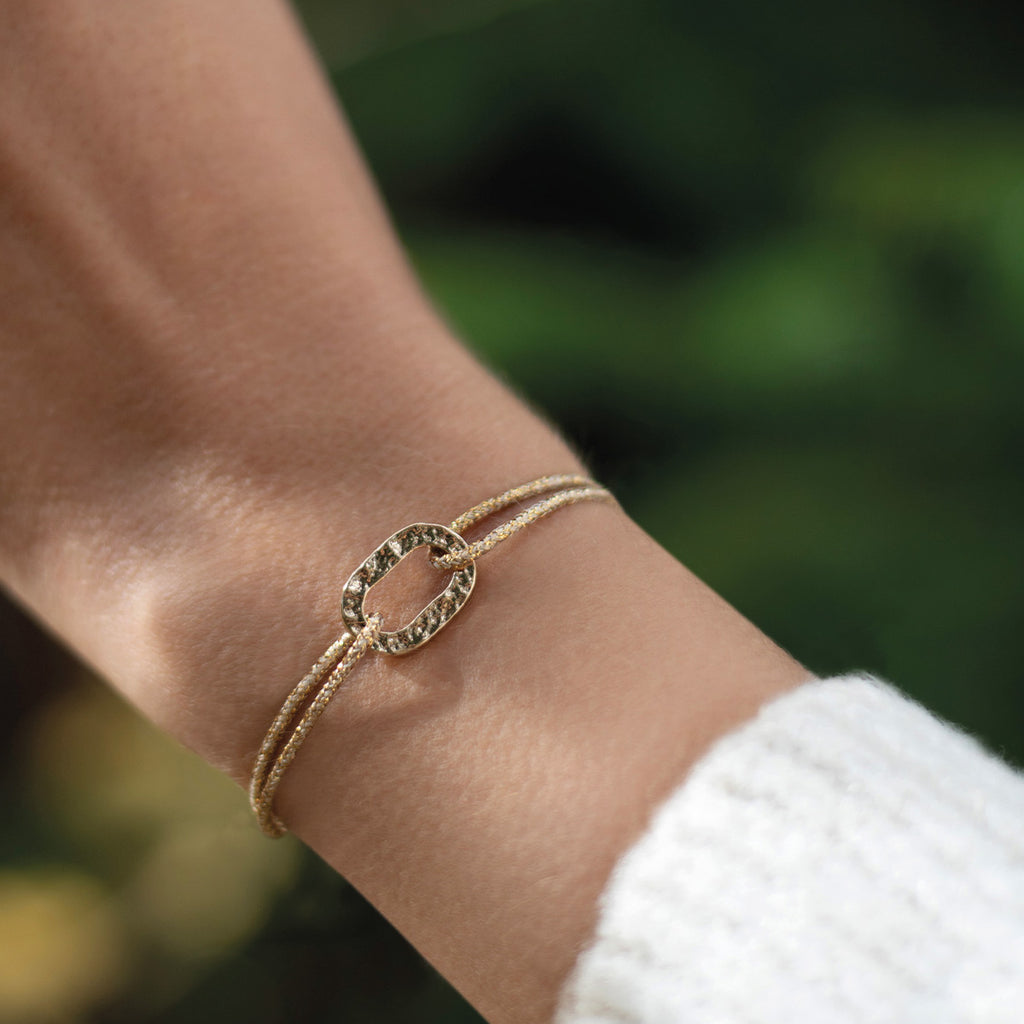 Brasse Bracelet - Glittery Gold