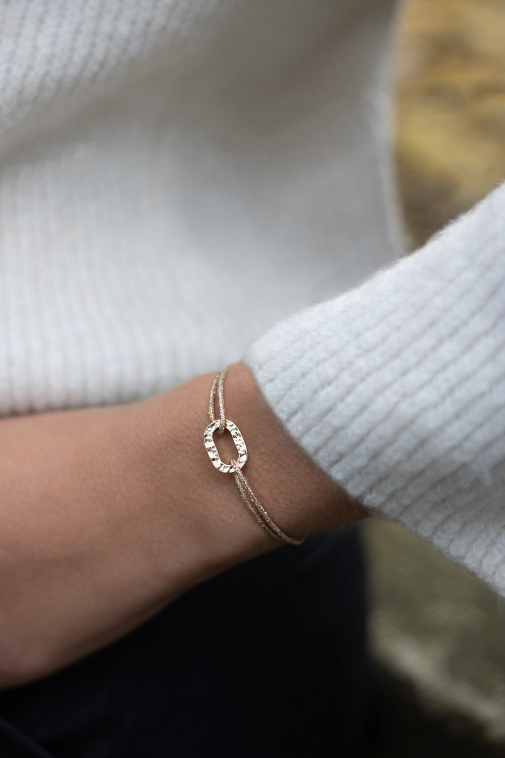 Brasse Bracelet - Glittery Gold