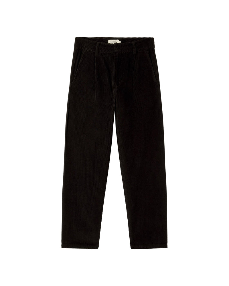 Pantalón negro pana Wotan sostenible - silueta 1