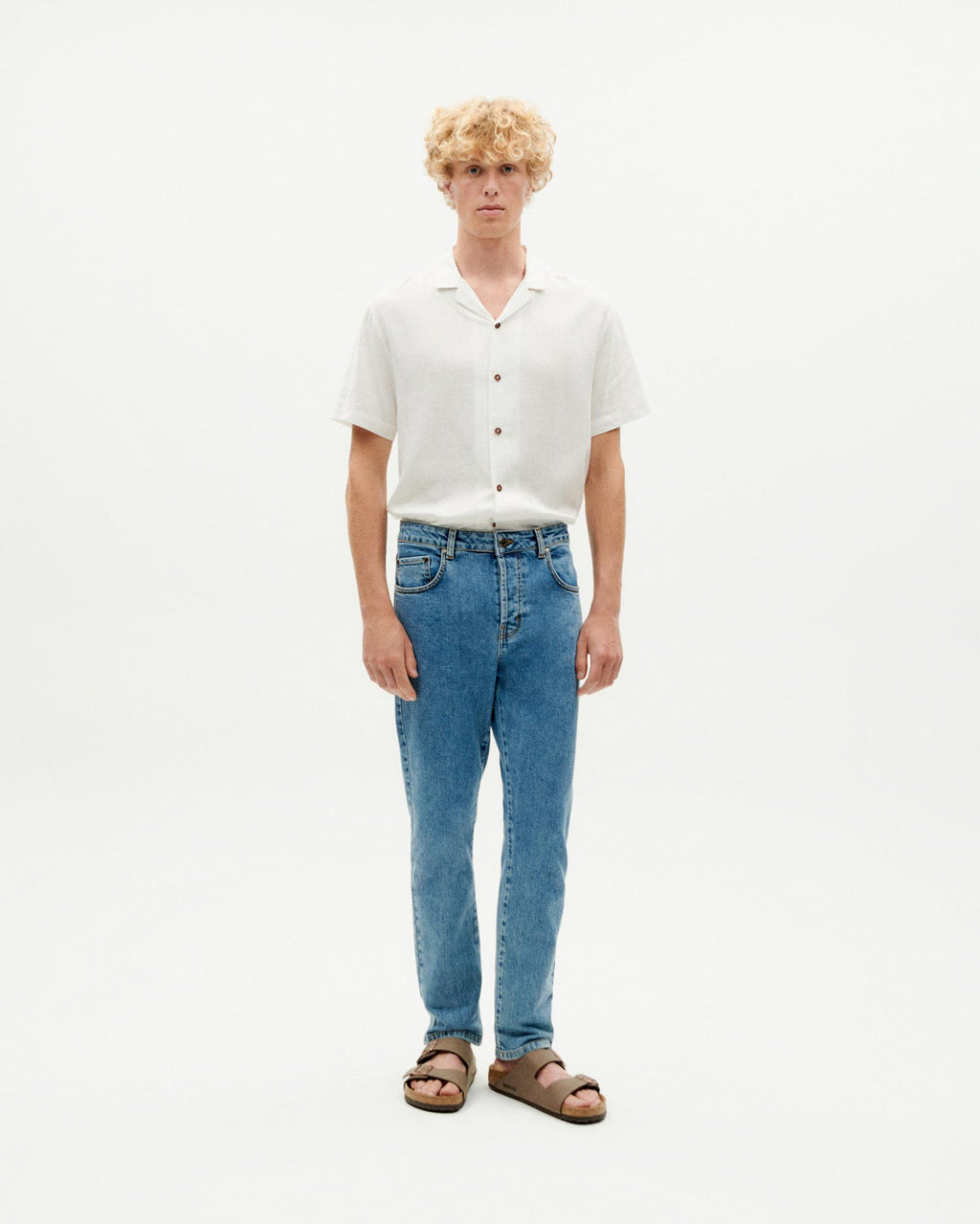 Pantalon 5 Poches Denim Clair