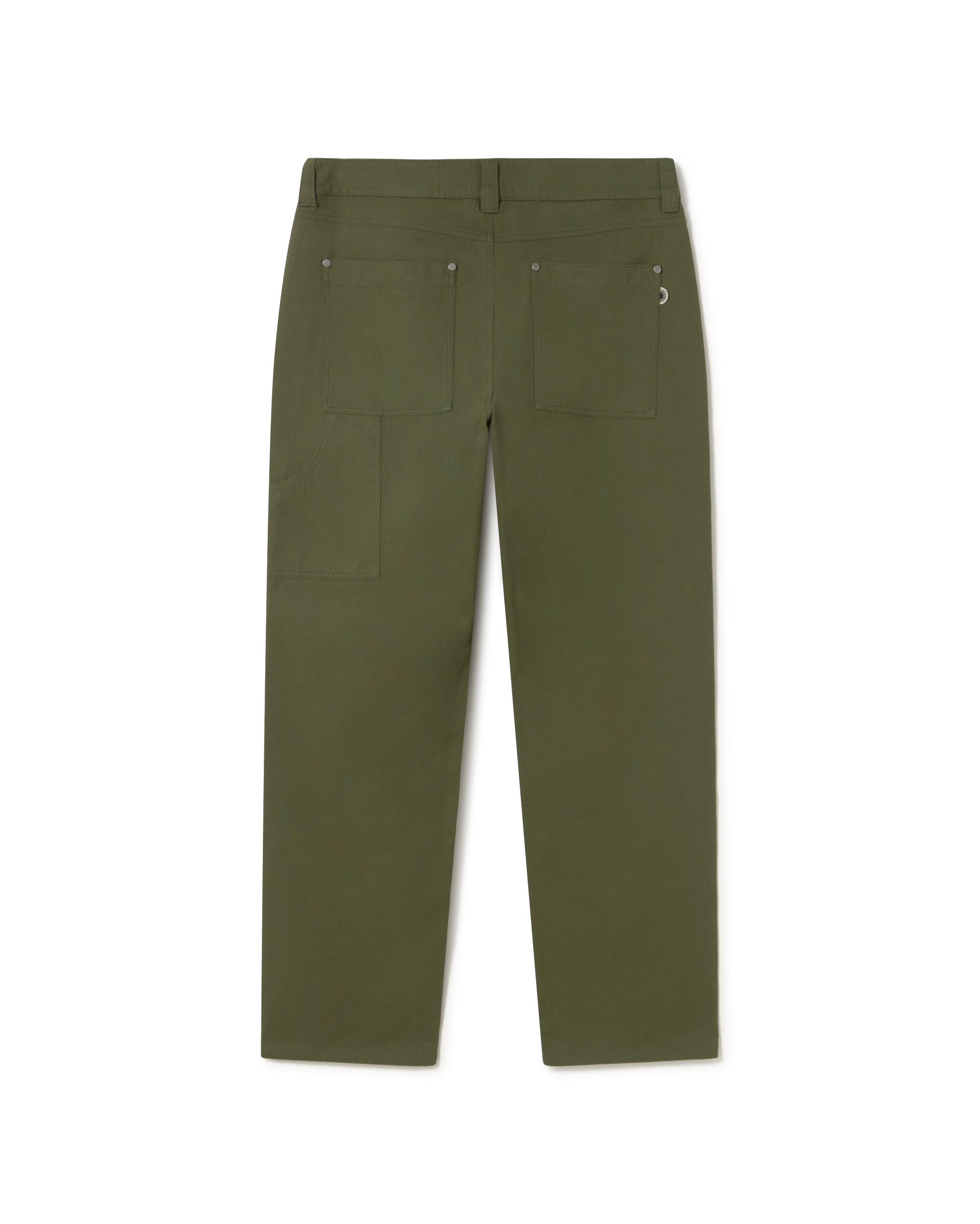 Pantalón verde Owen sostenible - silueta 3