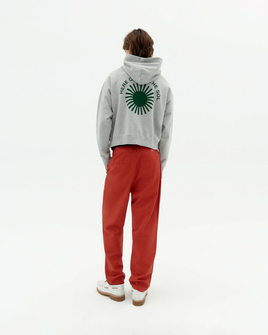 Pantalón rojo hemp Moero sostenible-4