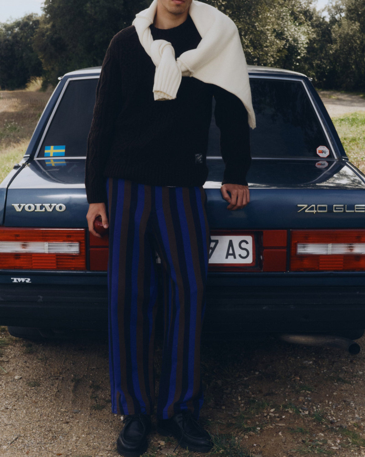 Sustainable Marc Tottenham striped loose trousers - Edit