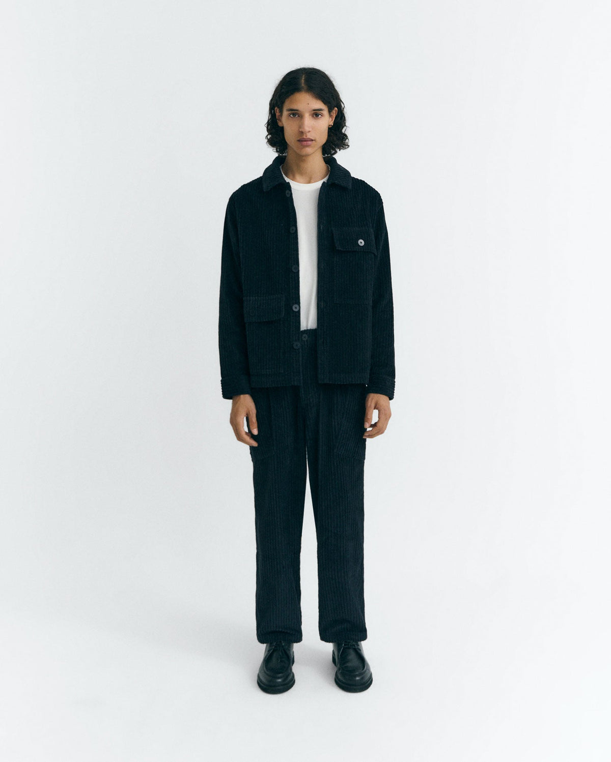 Pantalon Décontracté Cargo En Velours Côtelé Max - Bleu